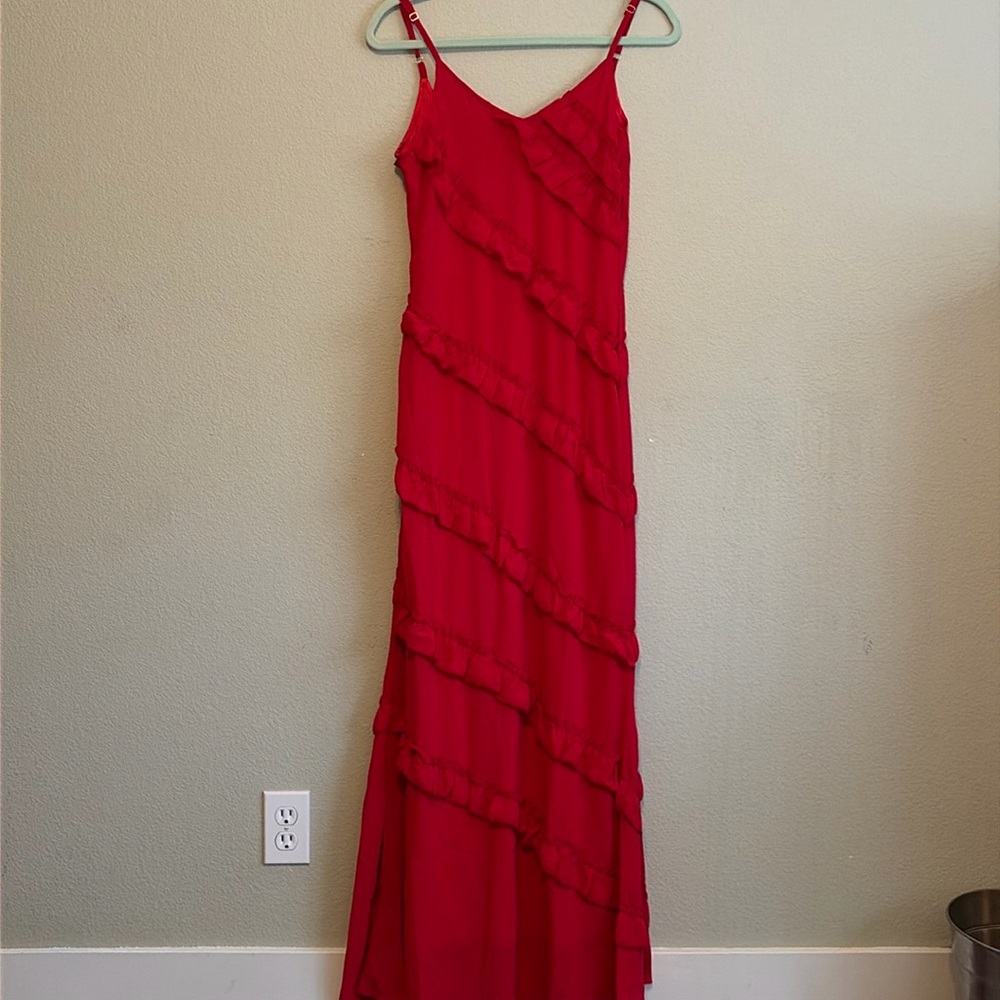 Ruffle Red Dress (Brand New)